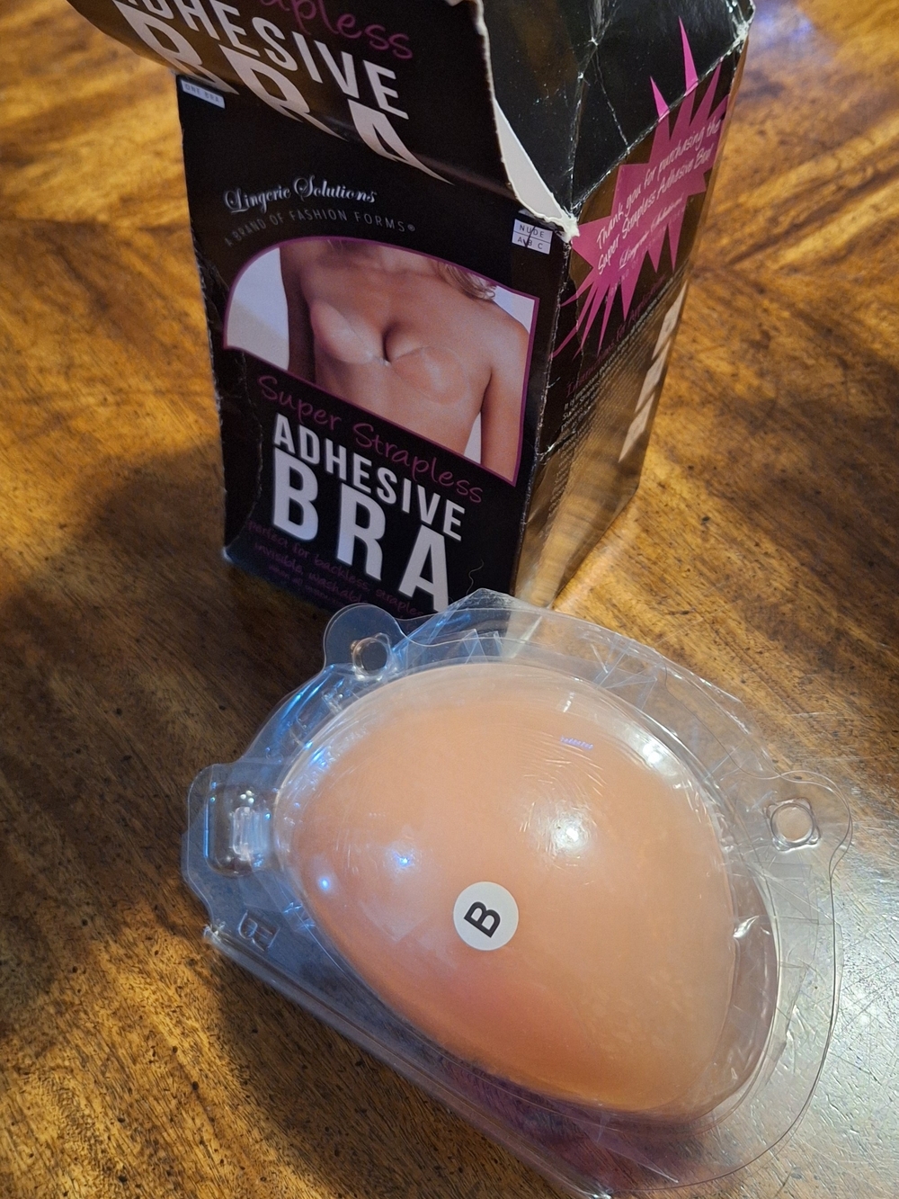 Strapless Adhesive Sticky Bra - Nude (B)